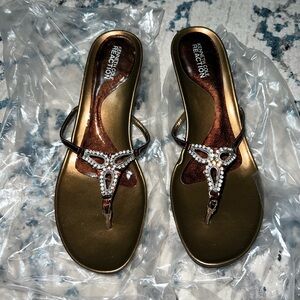 Bronze Leather Heels